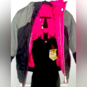 Winter Saving Now! Gerry 4pc Girls' Snowsuit;Ski&Puff JacketS, Bib Overalls &Hat